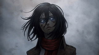 进击的巨人 Mikasa Ackerman 蓝眼睛 [4K]