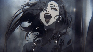 哥特动漫女孩 动态壁纸 | 作者：succuboi