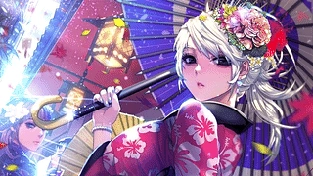 白发女神 动态壁纸 | 作者：yoob