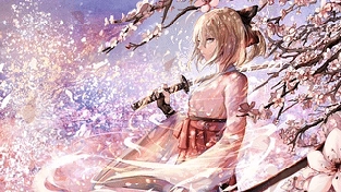 Sakura Saber 动态壁纸 | 作者：yoob