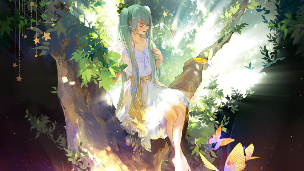树上的Hatsune Miku