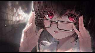 戴眼镜的女孩