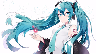 初音未来 白色背景