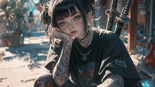 武士少女废墟