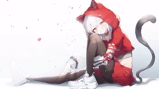 猫女孩 动态壁纸 | 作者：Kyube