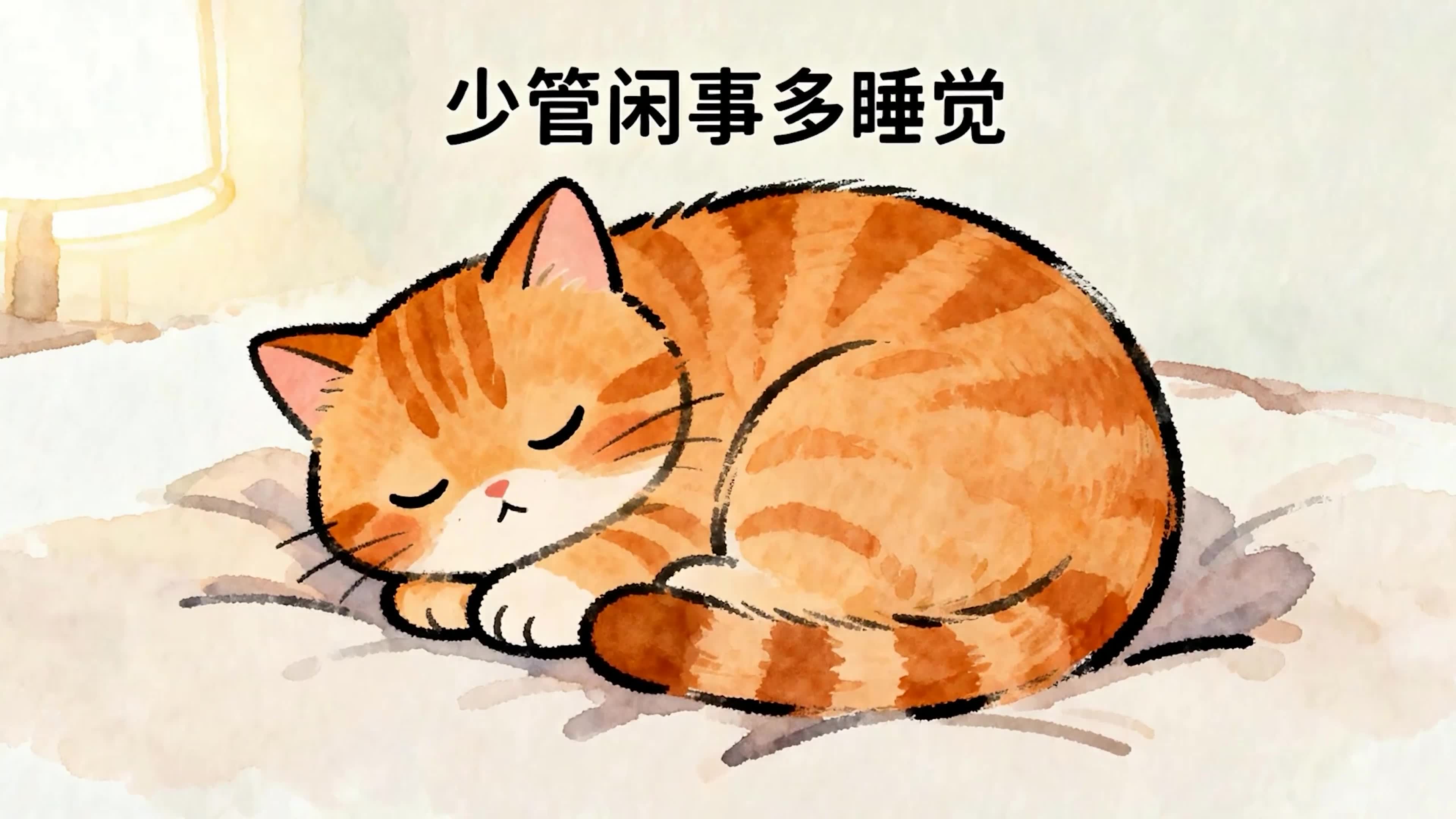 少管闲事多睡觉