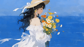 鲜花美女