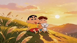 山坡上的小新