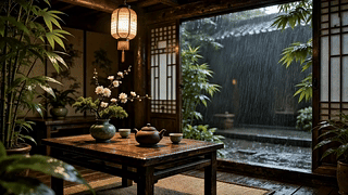 雨夜茶室