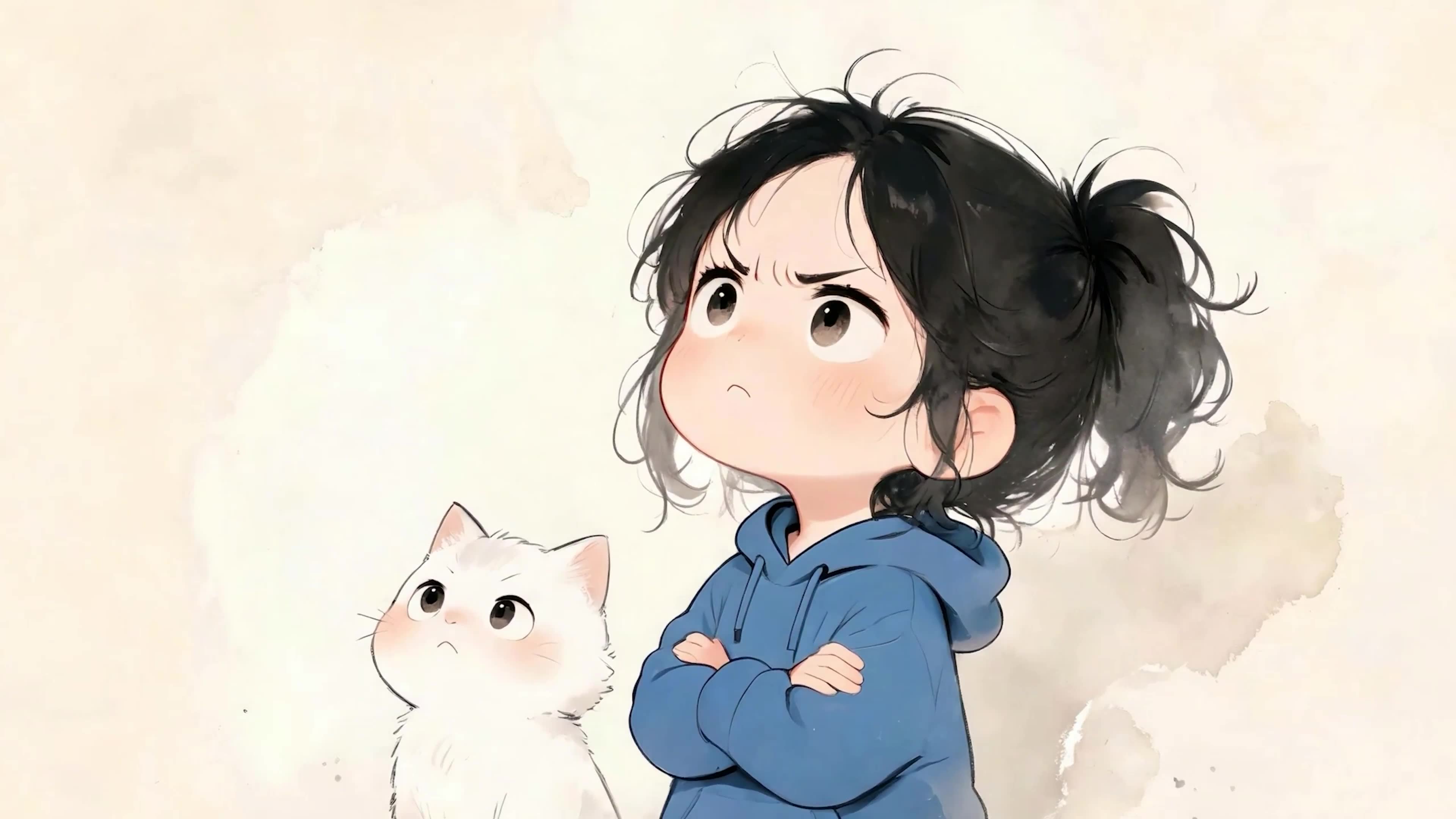 女孩与萌宠