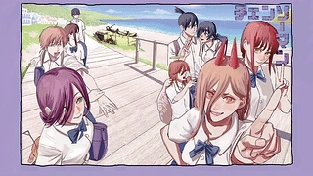 电锯人漫画动画彩色展开页 动态壁纸 | 作者：tvboy
