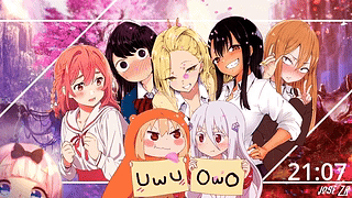 Sumi Sakurasawa - Umaru-chan - Chika - Komi-san - Anna Anjou - Sanpaku chan - Nagatoro-san