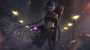 Jinx-英雄联盟 动态壁纸 | 作者：Recker