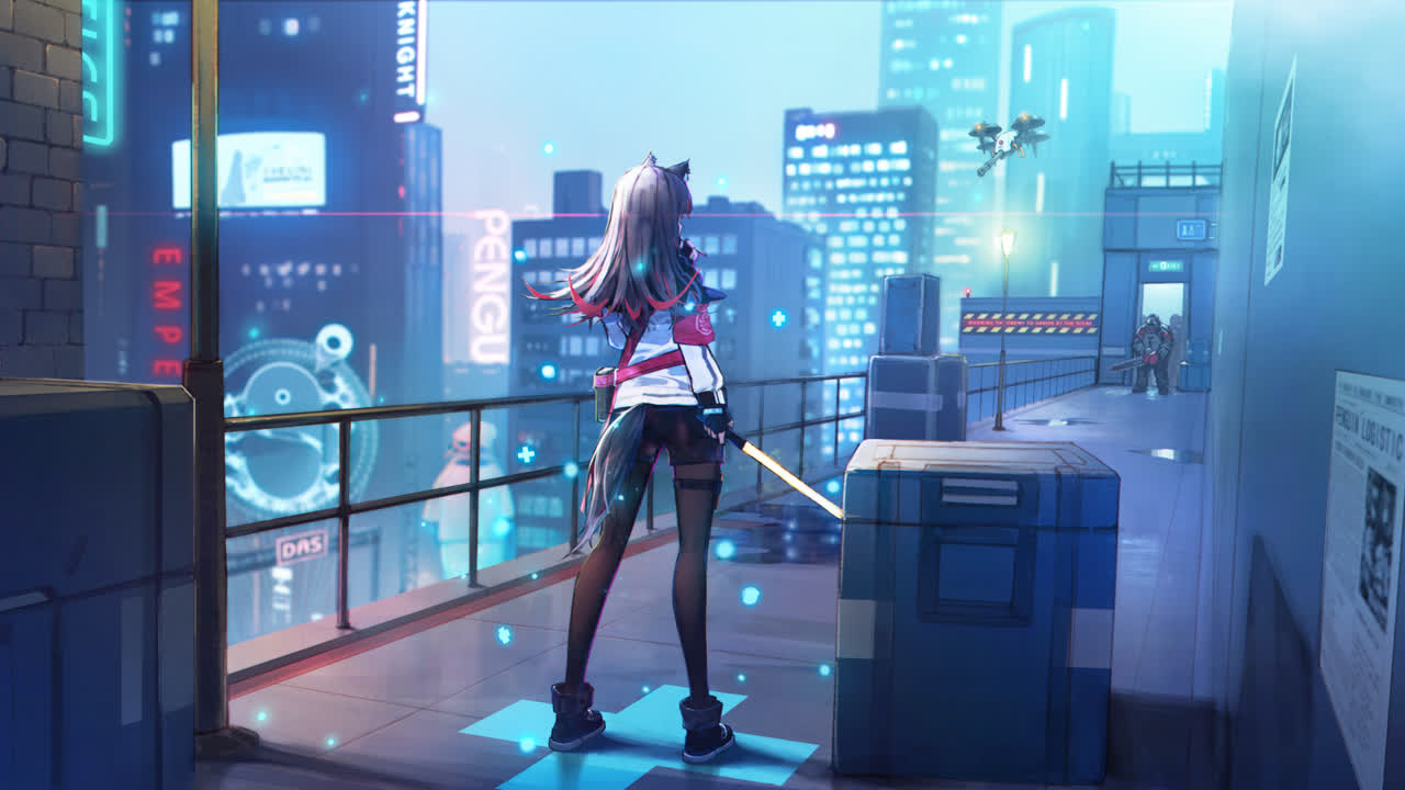 明日方舟 霓虹都市+Texas