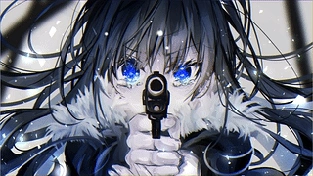 持手枪的动漫女孩 动态壁纸 | 作者：s1nx3r