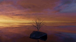 永恒的日落（日夜循环） 动态壁纸 | 作者：Meowl