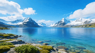 湖泊美景