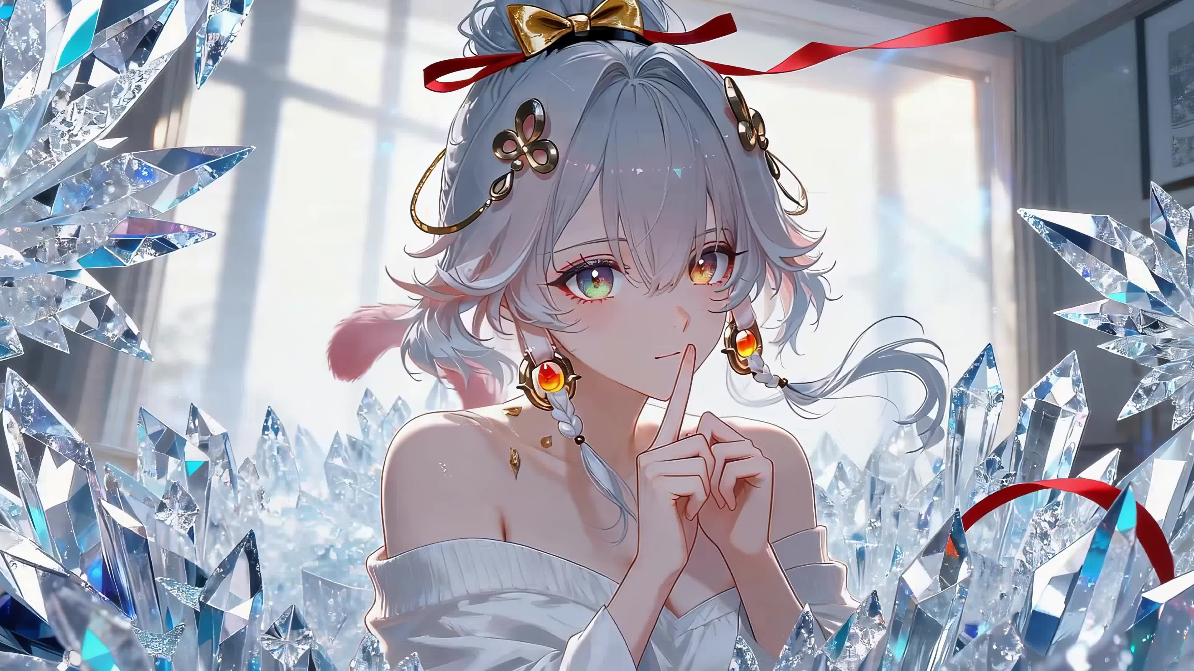 银发美女