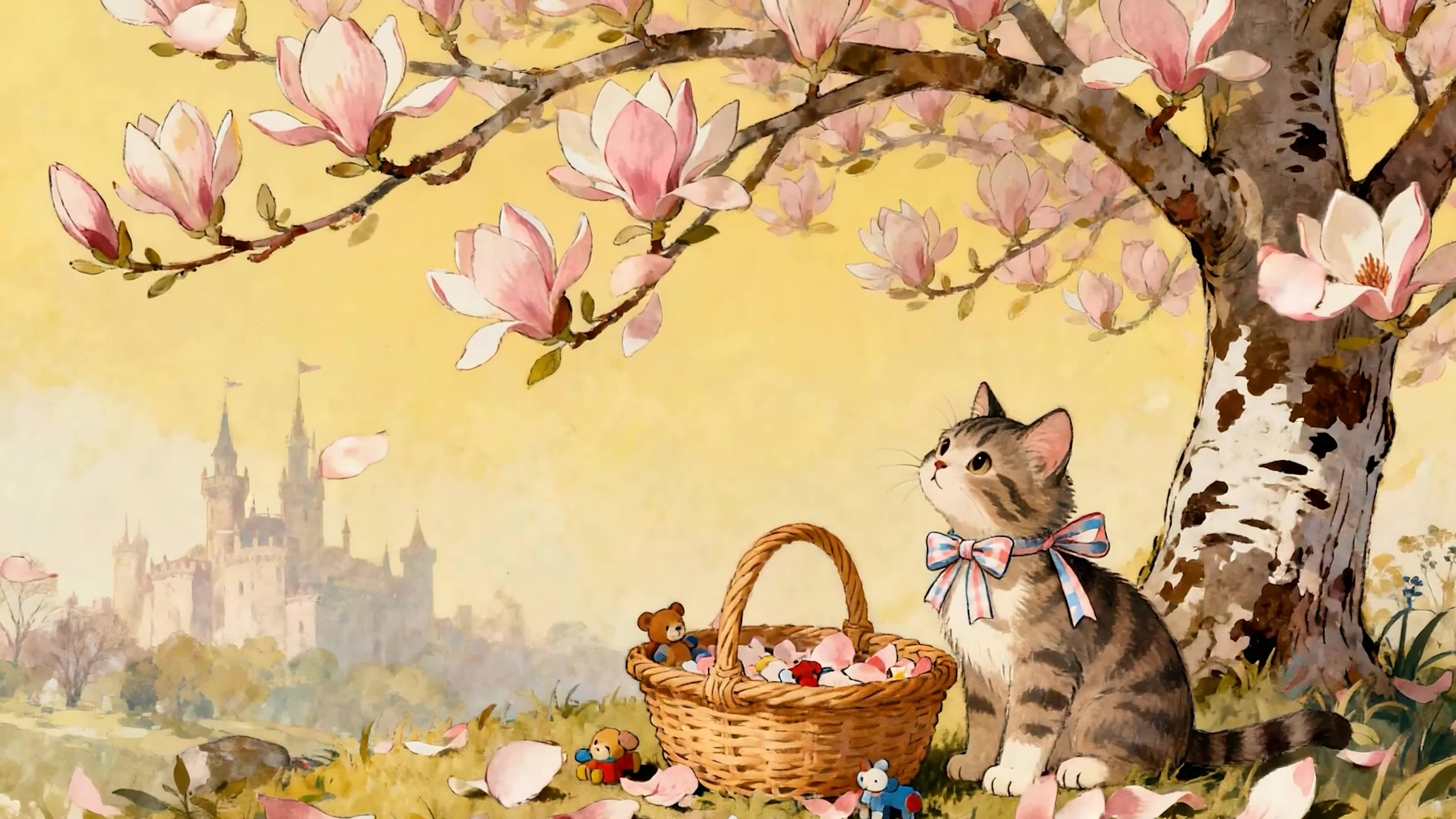 树下可爱猫咪