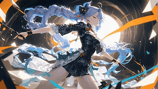 流光双马尾