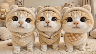 三只软萌小奶猫