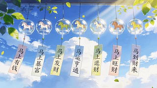 马上好运风铃
