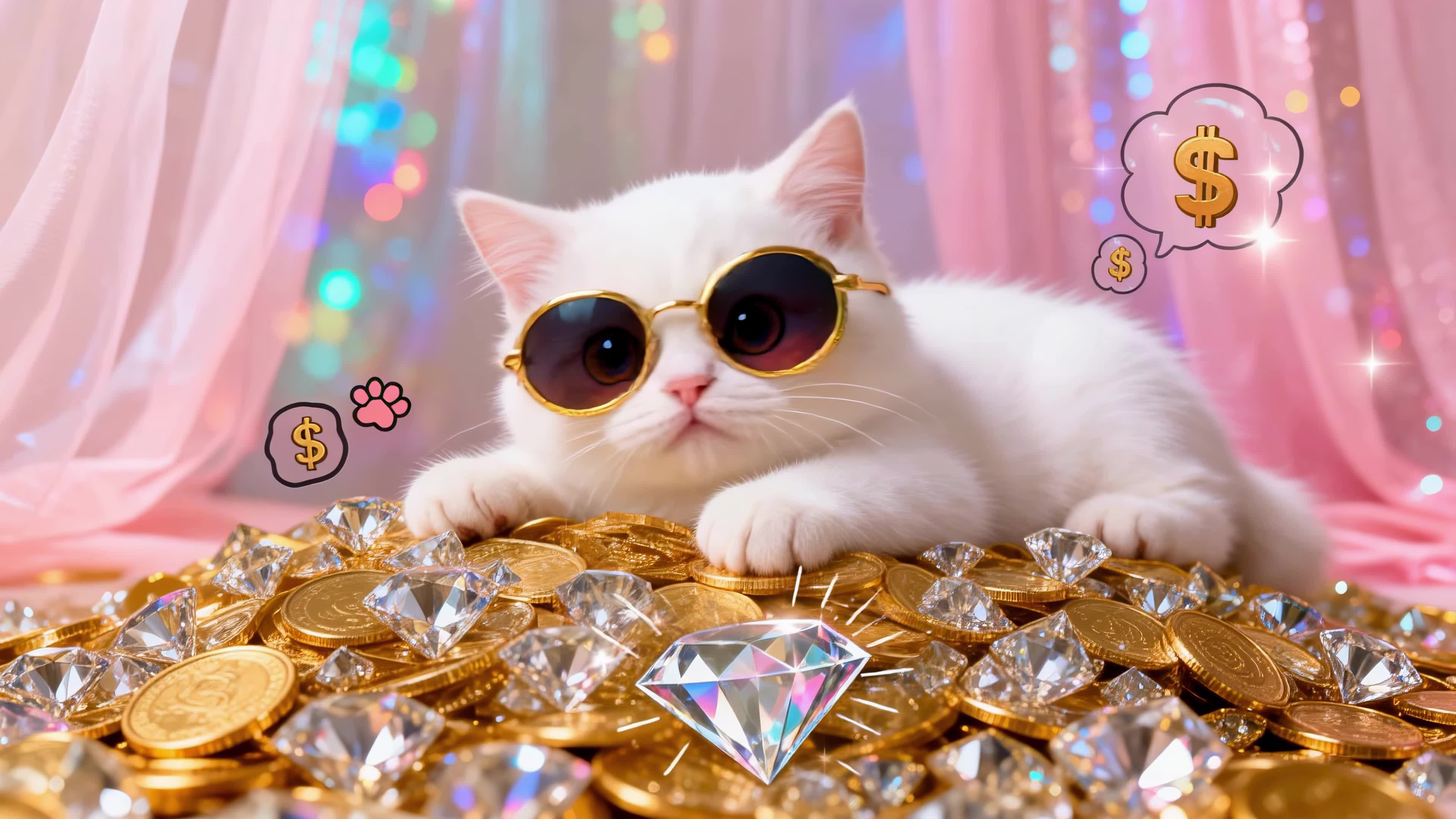 暴富可爱小猫咪
