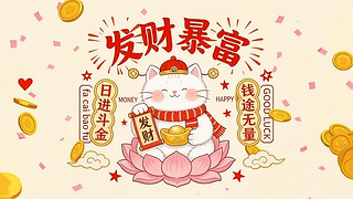 发财暴富招财猫