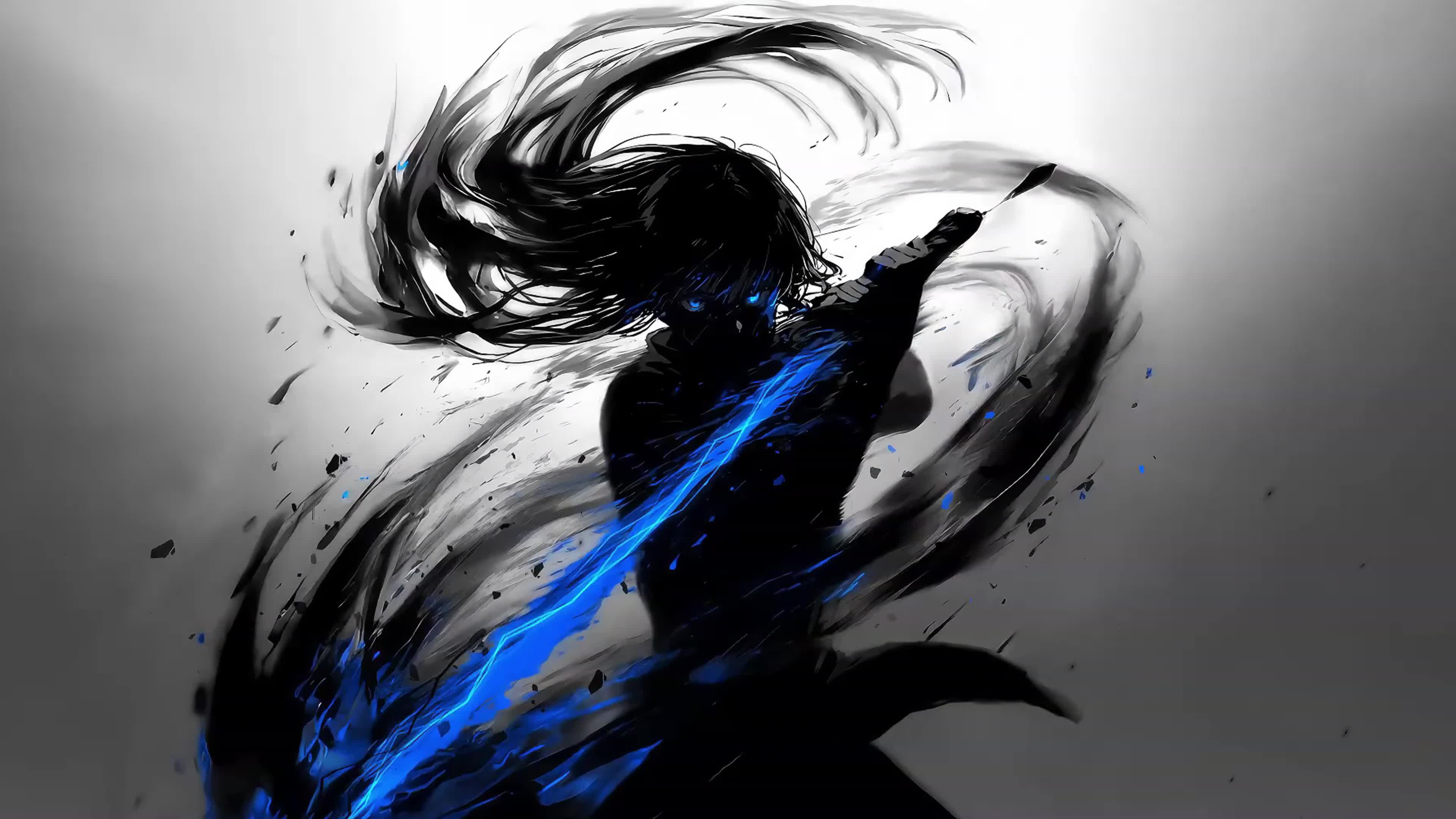 水墨武士