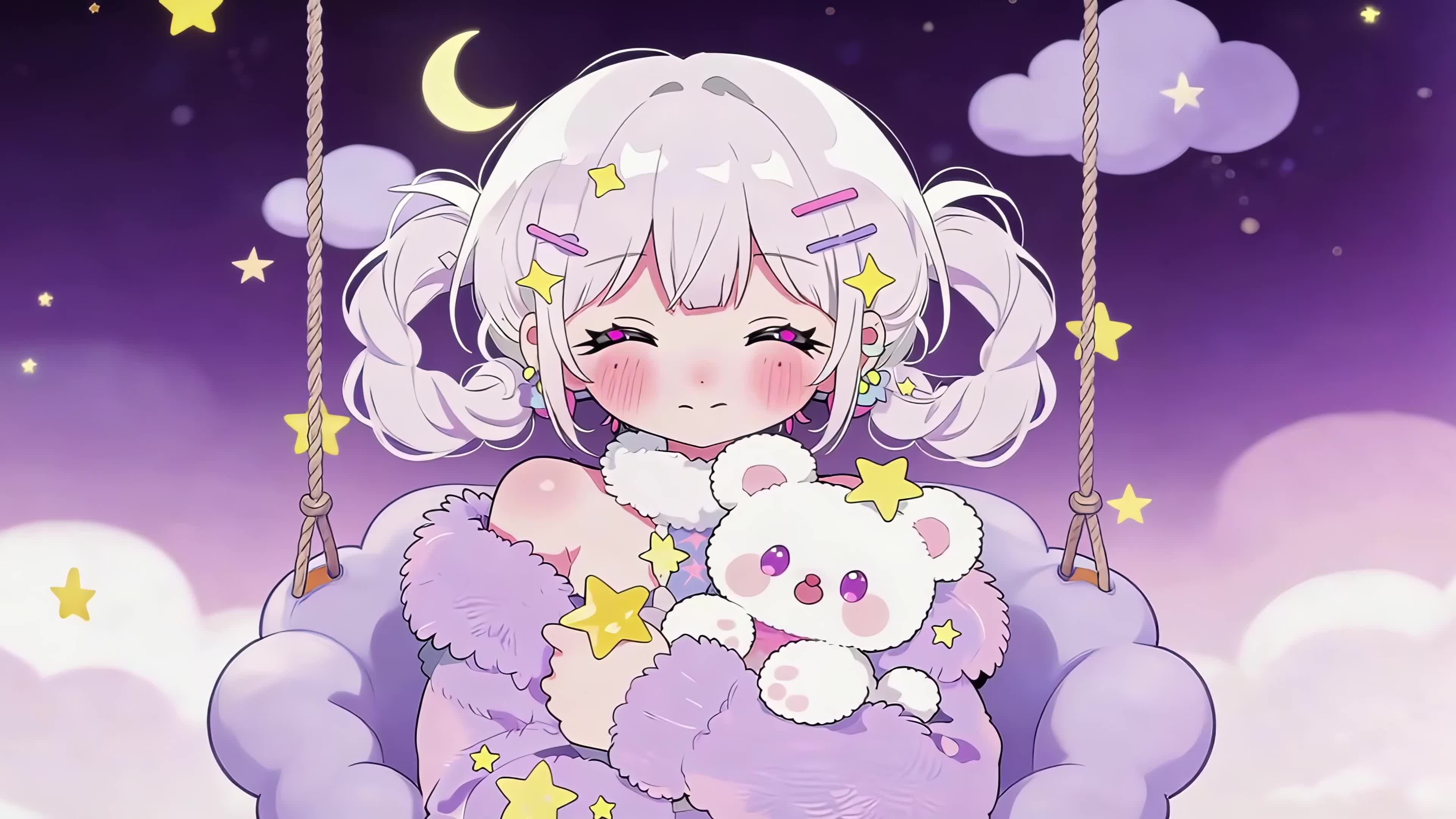 紫色萝莉女孩