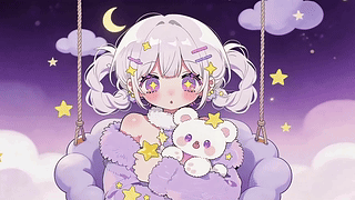 紫色萝莉女孩