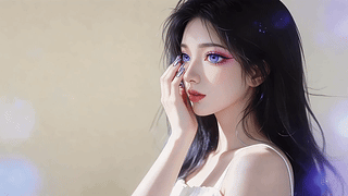 散发美女