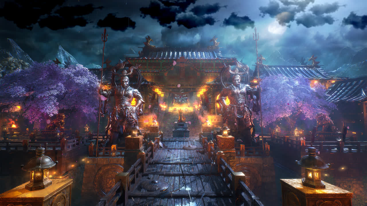 SIM 的佛教寺庙 4K