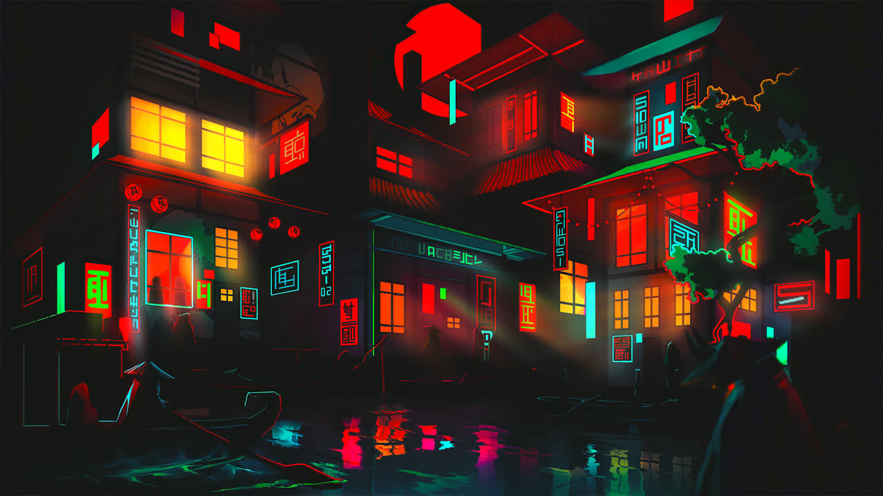 The Neon Shallows by LEIKOI