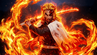 Kyojuro Rengoku [Pillar of Fire] (煉獄杏寿郎) [Demon Slayer] Kimetsu no Yaiba Anime 4K