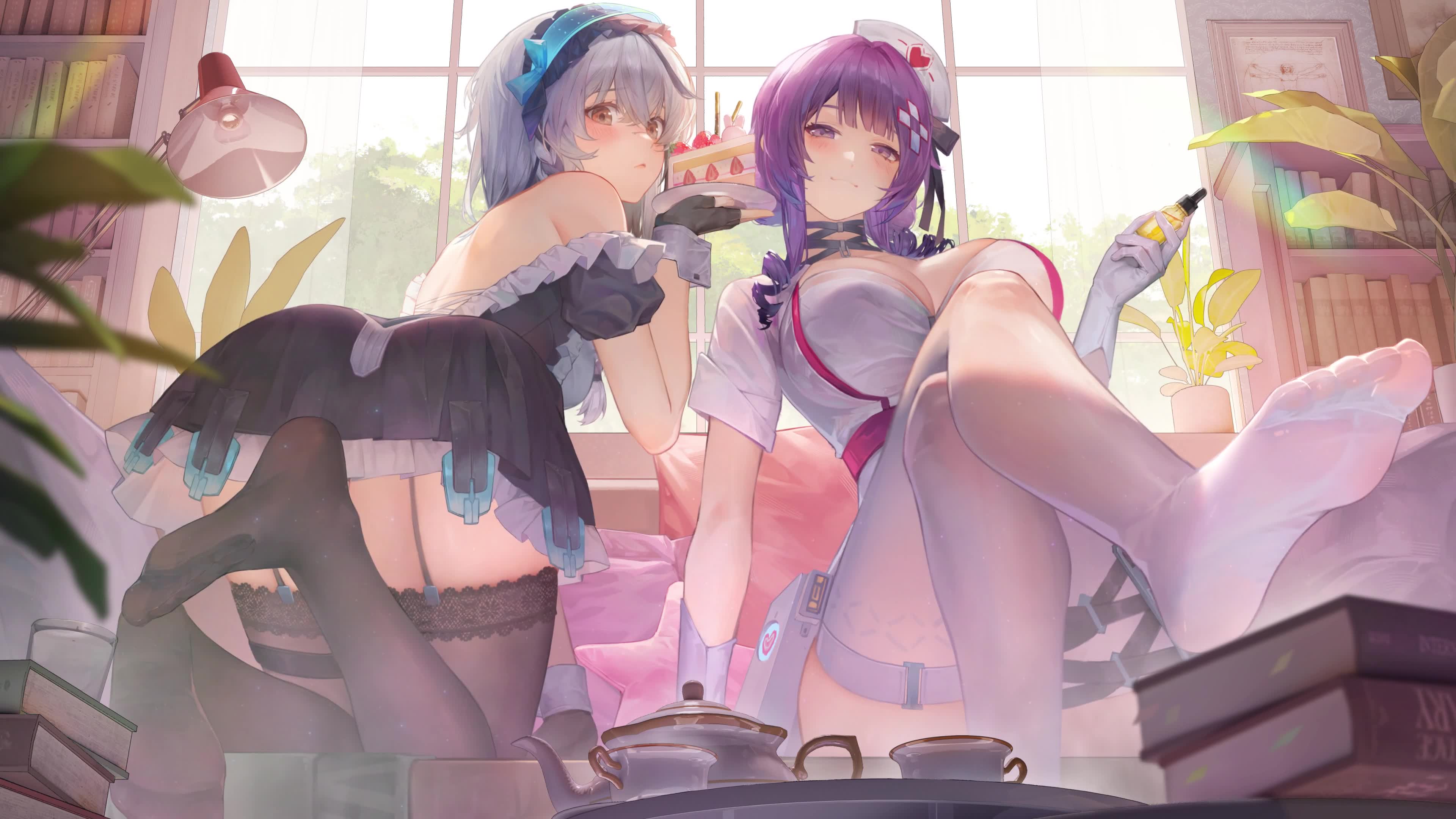 Snowbreak: Containment Zone - Cherno（女仆）& Enya（护士）蛋糕版