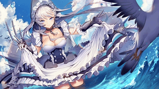 海滩上的少女
