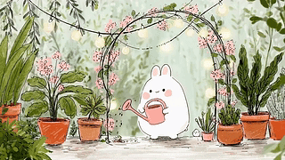 兔兔的花园浇花日记