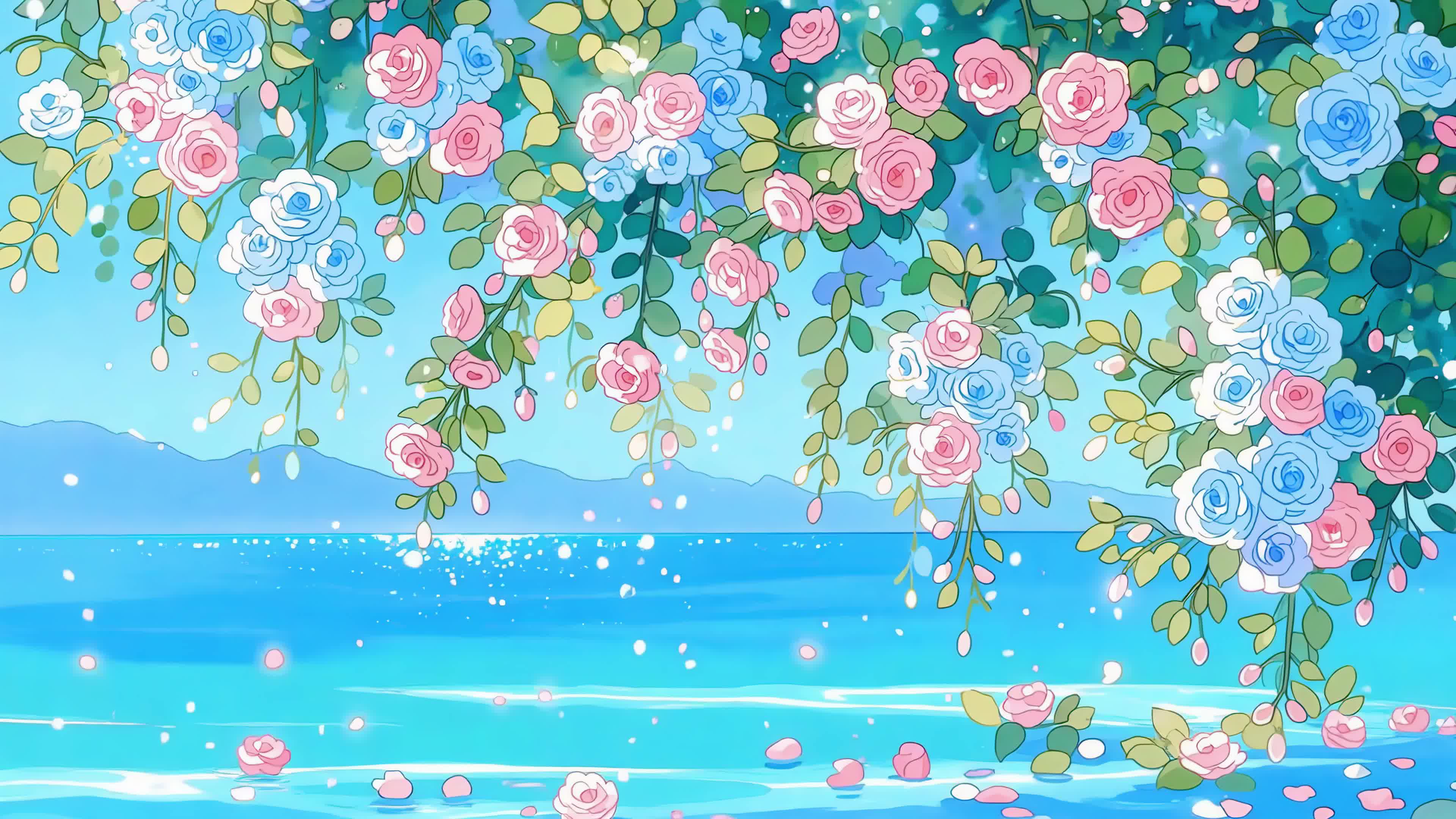 蓝海花荫