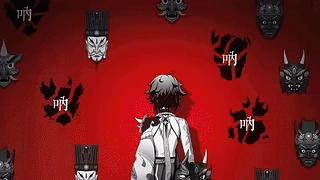 Xiao& Red Xiao- “A King's Imperfection, A Jade's Completion” 米哈游2025新年派对 动态壁纸 | 作者：BiOK ничегонеДЕЛАЛ