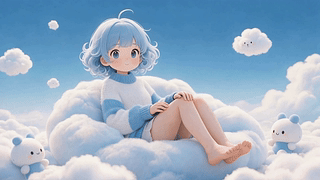 云端云朵居家软萌治愈少女