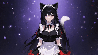 紫调猫耳女仆