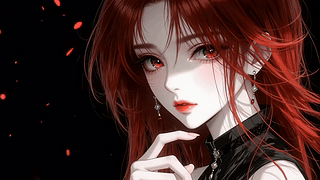 红发冷艳少女
