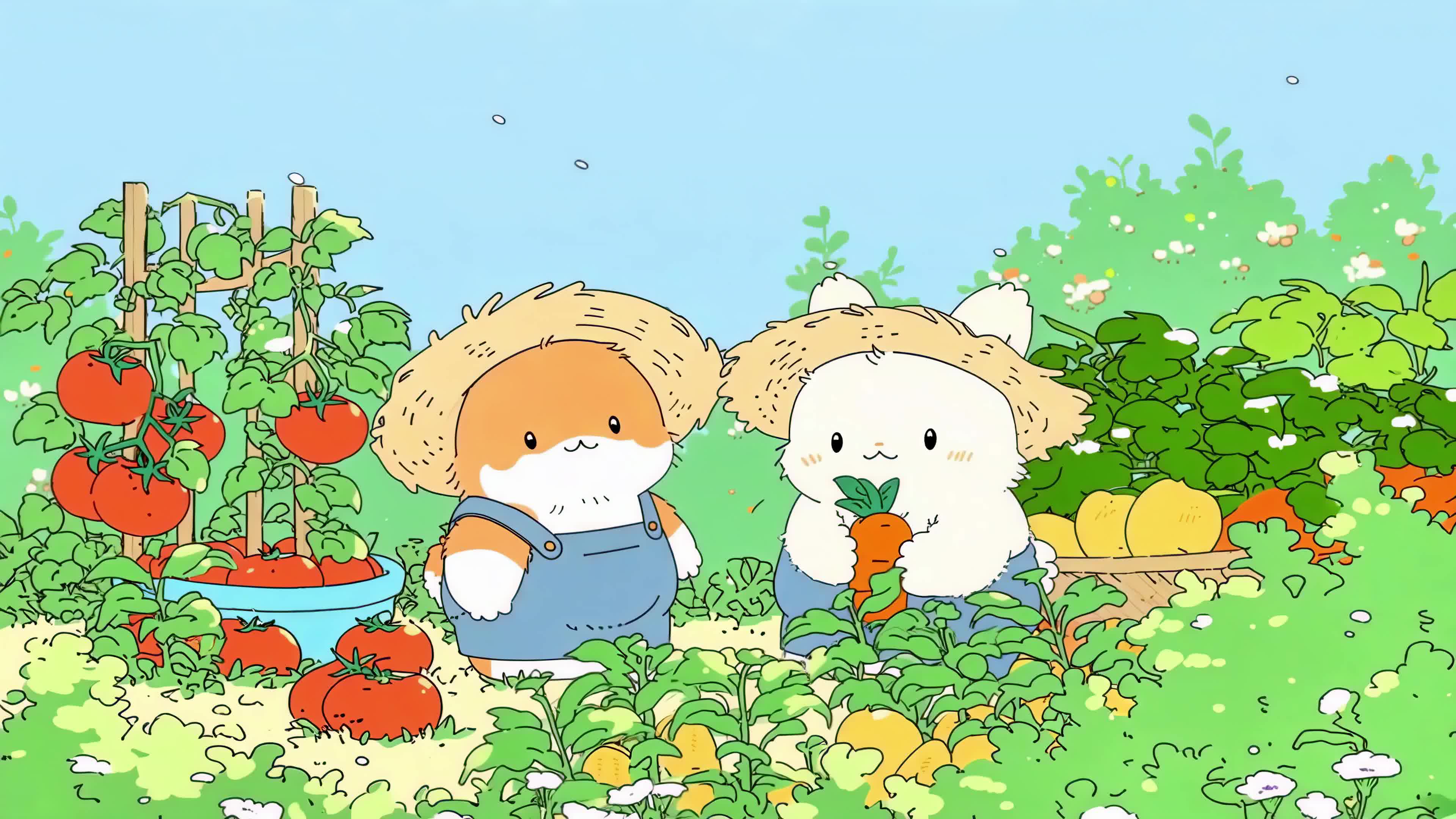 萌宠菜园丰收日常
