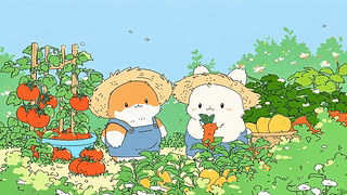 萌宠菜园丰收日常
