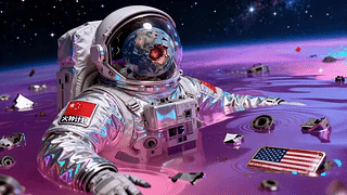 紫幻星空宇航员