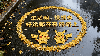 雨天桂花治愈寄语