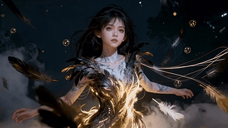 鎏金羽衣少女