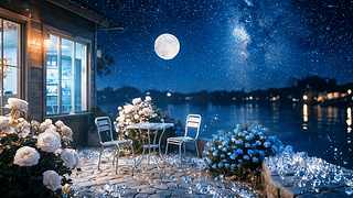 夜景大海