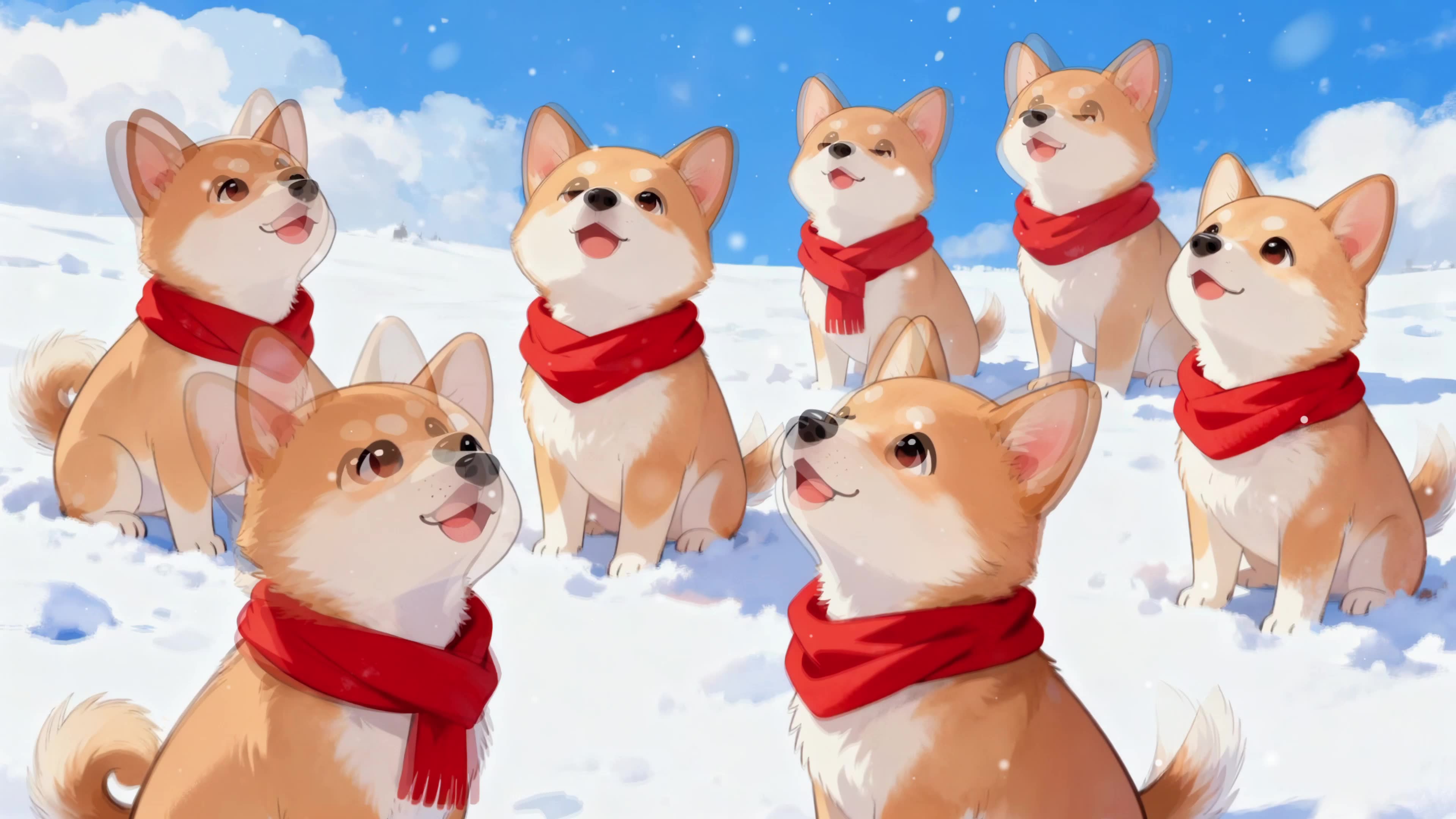 雪地柴犬队